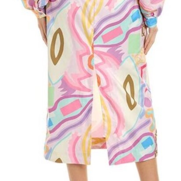 NWT $195 Liliana Meza Gianni dress Sz Medium.  Colorful & playful & comfortable - Picture 9 of 16
